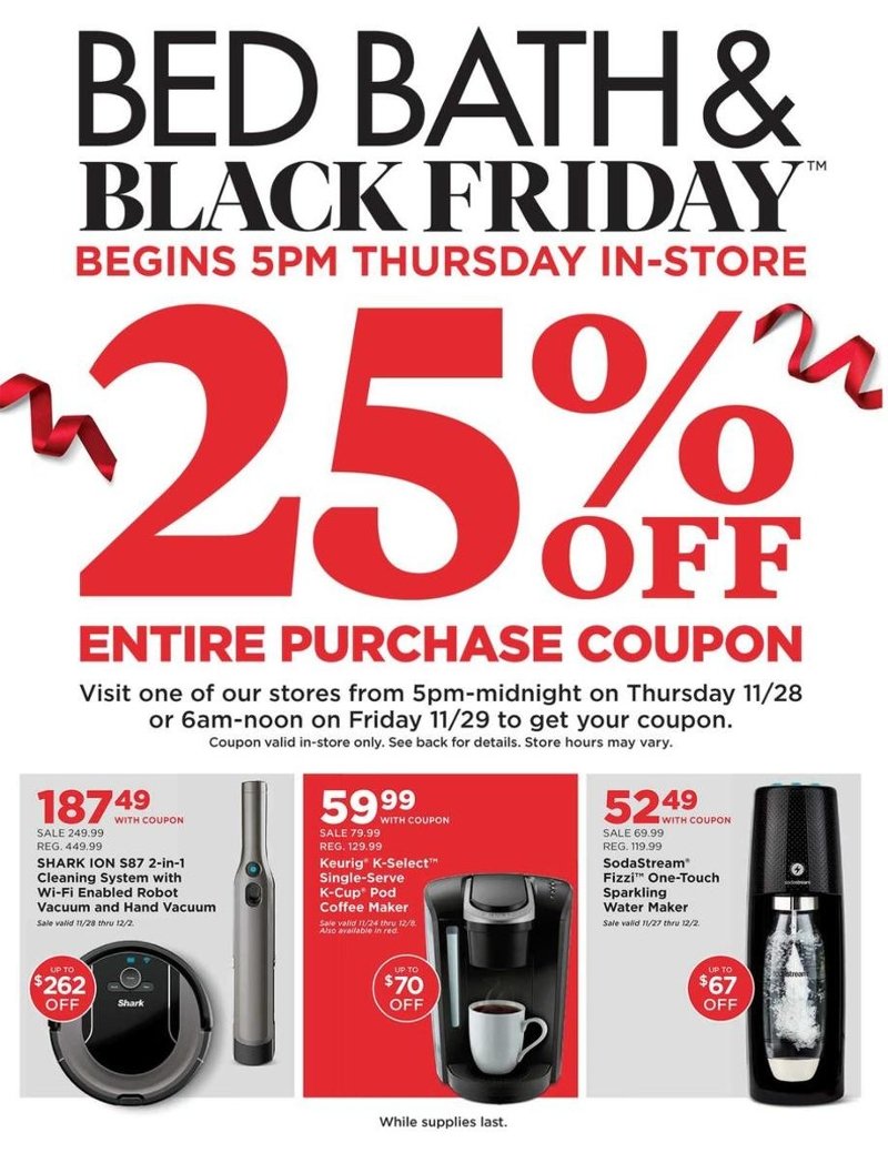 bed bath beyond black friday deal