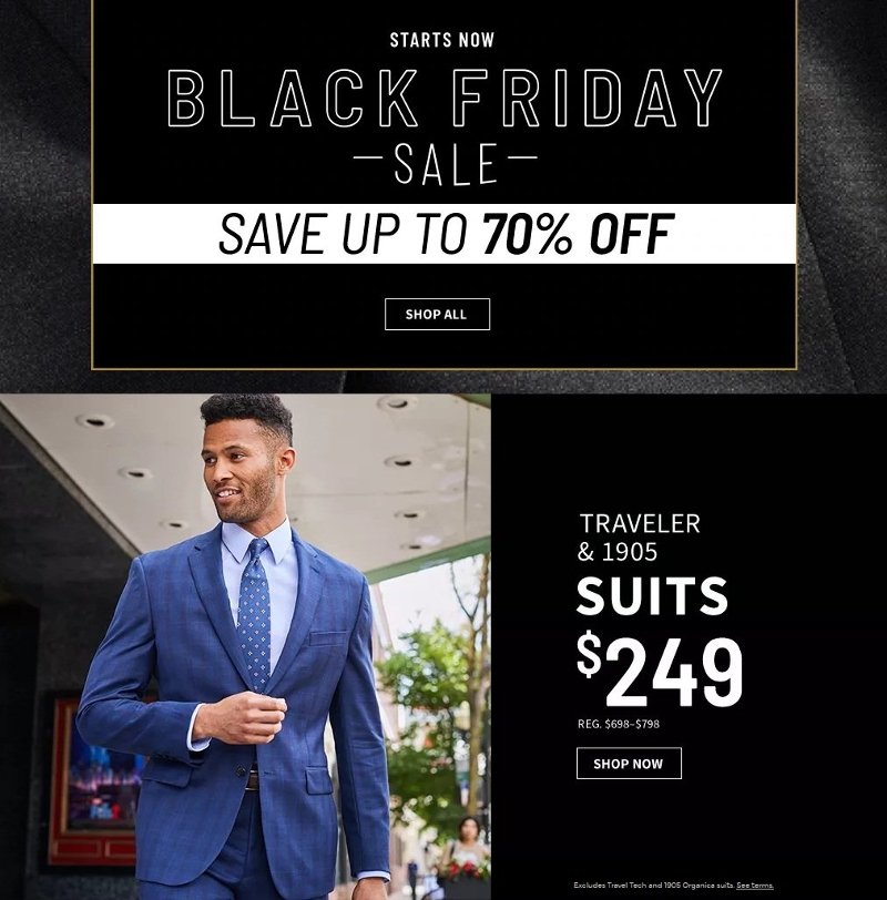 Jos. A. Bank Black Friday 2019 Page 1