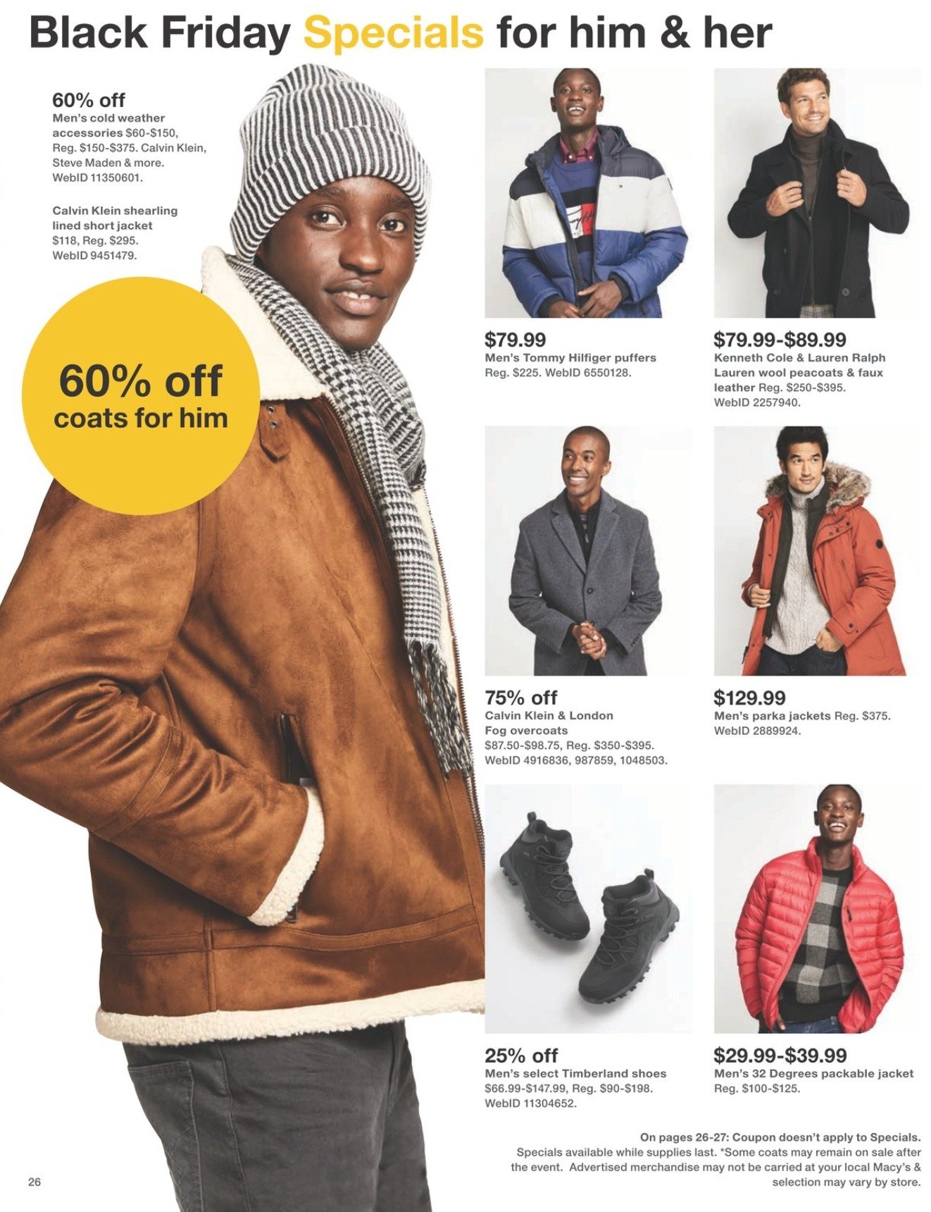 Macy's black friday mens coats hotsell