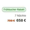 Bis zu 18 % Fr&uuml;hbucherrabatt bei Holidu