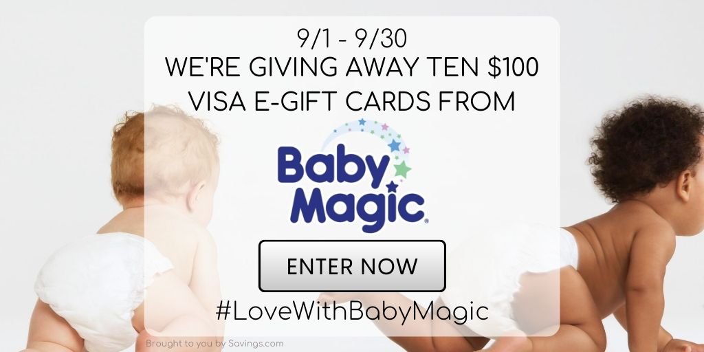 Win a $100 Visa e-gift card from Baby Magic.