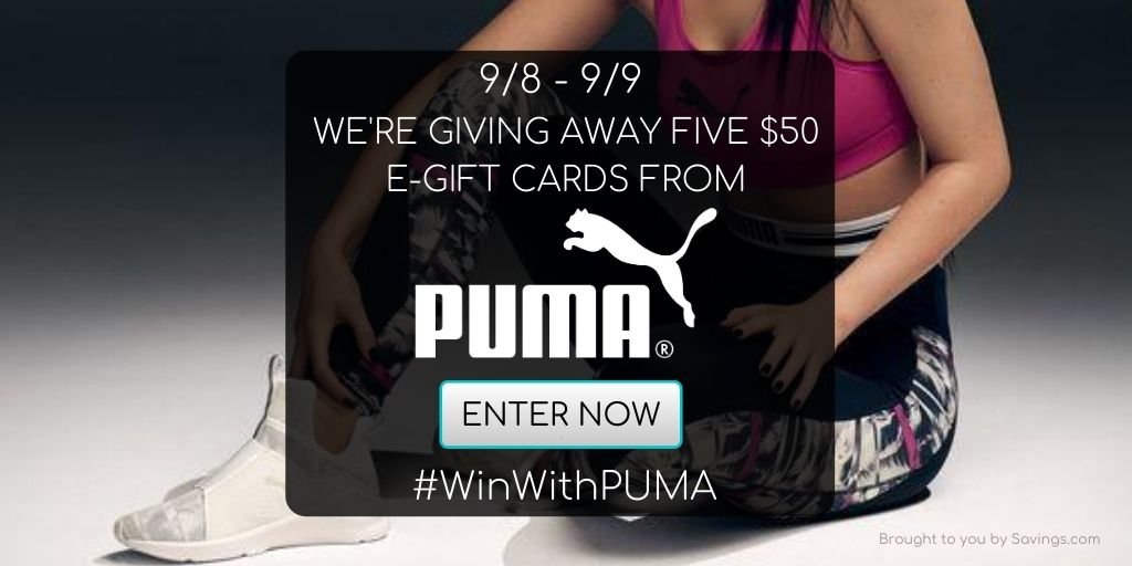 Win a $50 Visa e-gift card from PUMA.