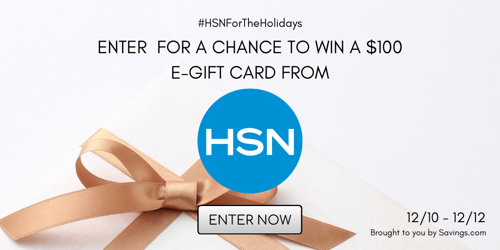 Win a $100 e-gift card from HSN.
