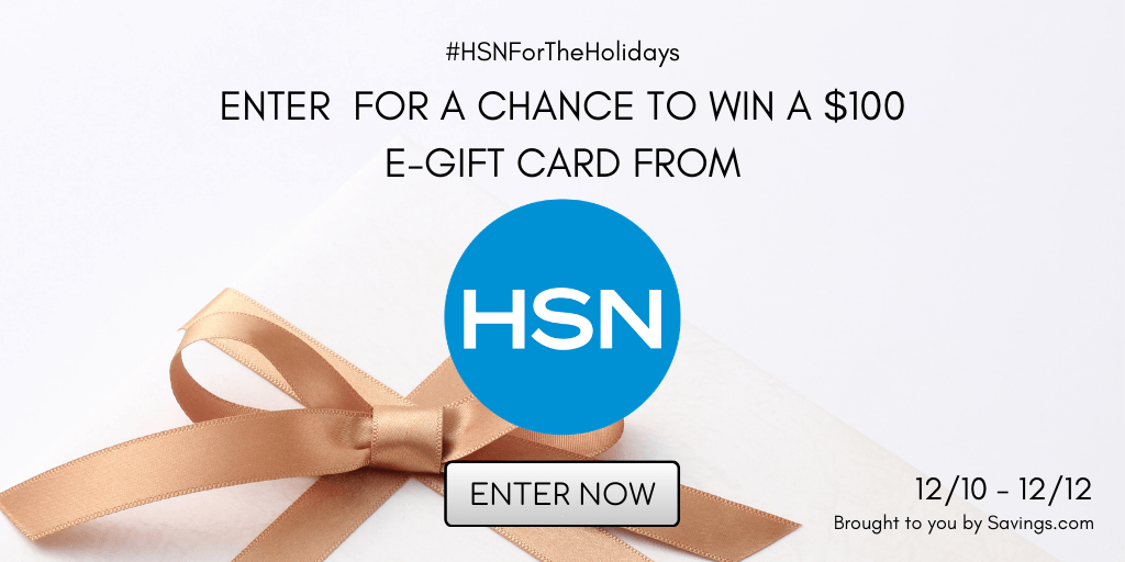 Savings.com #HSNForTheHolidays Sweepstakes