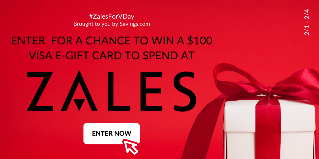 Win a $100 Visa e-gift card to spend at Zales.