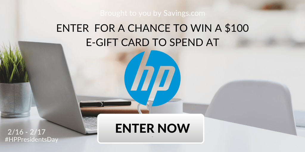 Win a $100 Visa e-gift card to spend at HP.