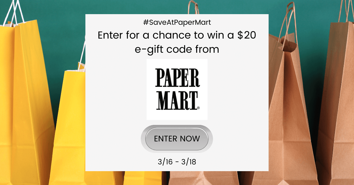 Saving.com #SaveAtPaperMart Sweepstakes