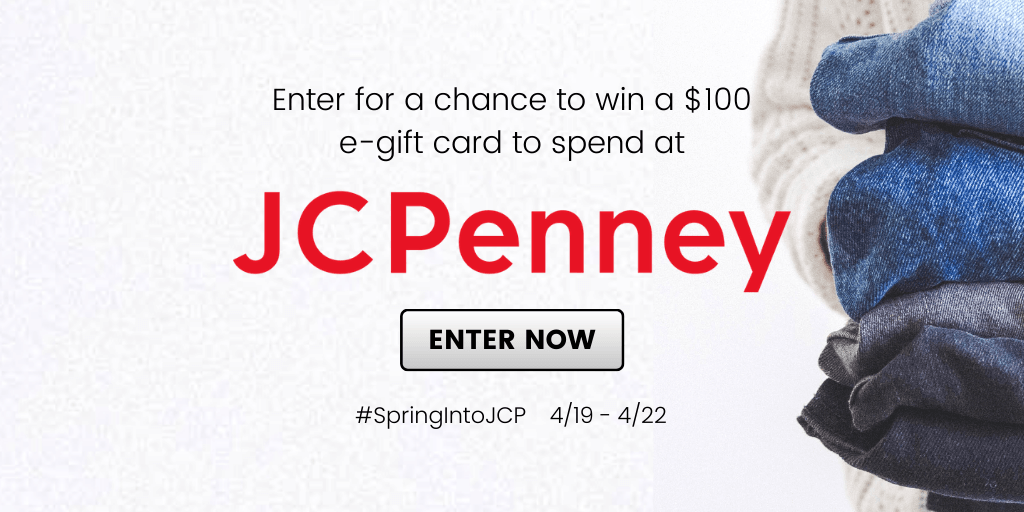 🌷Win a $100 eGift Card to spend at JCPenney